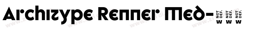 Architype Renner Med字体转换